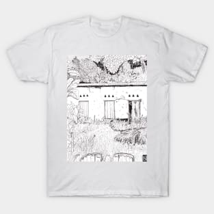 Garden Session Di Linh Vietnam Pen and Ink Illustration T-Shirt